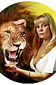 STRENGTH<br><br>This is the CD cover for Jessica Gorham's 'You Are Strong'.  I immediately saw the cover as the Tarot Arcana symbol for Strength, a woman closing the jaws of a lion.  Jessica was the luscious model and the lion was a composite of five differnt photos with the lighting corrected in PS.